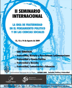 Segundo Seminario Internacional “La idea de fraternidad en el pensamiento político y las ciencias sociales”